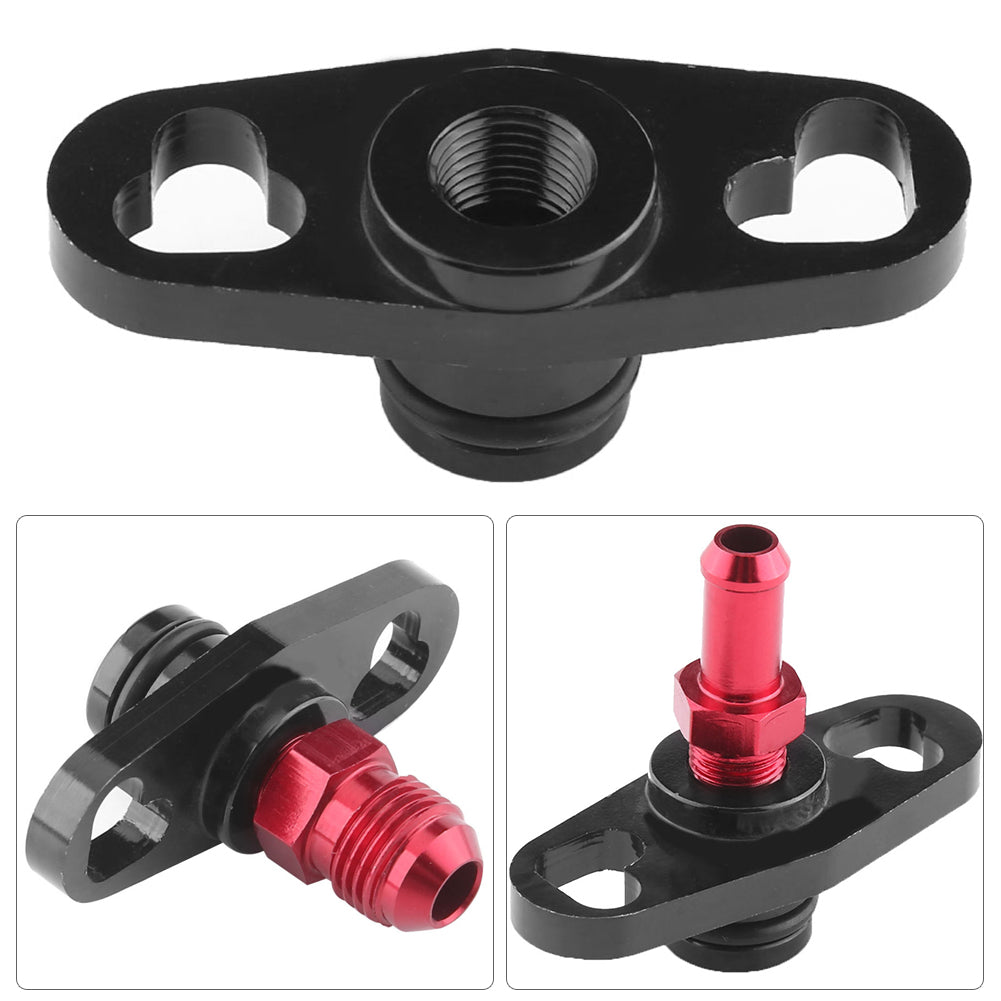 Car Fuel Rail Pressure Regulator Adapter with Fittings for Mitsubishi Evo 1 2 3ECLIPSE DSM