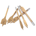 6pcs High carbon Steel Spade Paddle Bits WoodWorking Flat Drilling Boring Tools 10-25MM