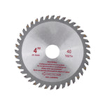 4inches 40T Teeth Cemented Carbide Circular Saw Blade Wood Cutting Tool Bore Diameter 20mm