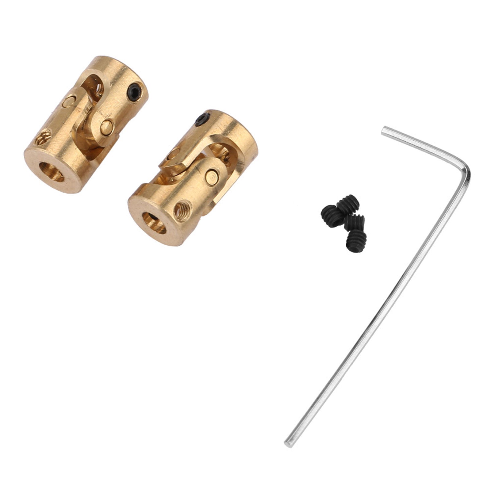 2pcs Shaft Coupling Motor Connector DIY Steering Brass Universal Joint 3*3mm