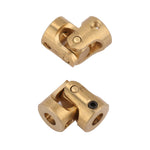 2pcs Shaft Coupling Motor Connector DIY Steering Brass Universal Joint 3*3mm