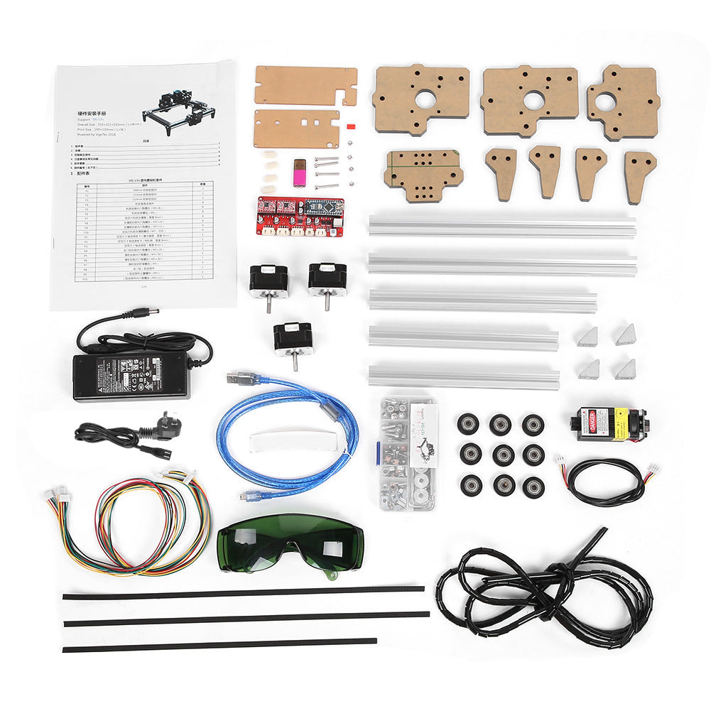 0.5W DIY Mini Desktop Engraving Cutting Machine Printer Kit