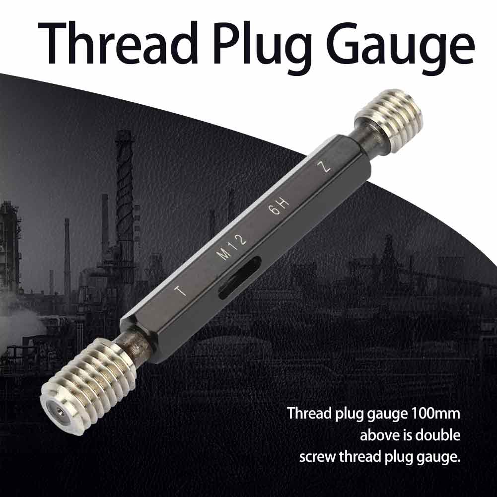 Steel Gage Thread Plug Gauge High Quality Measurement Hand Tool M12*1.75