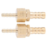2pcs 4--8mm Brass Fitting Hose Barb Tail Reducer Reducing Plug Connector