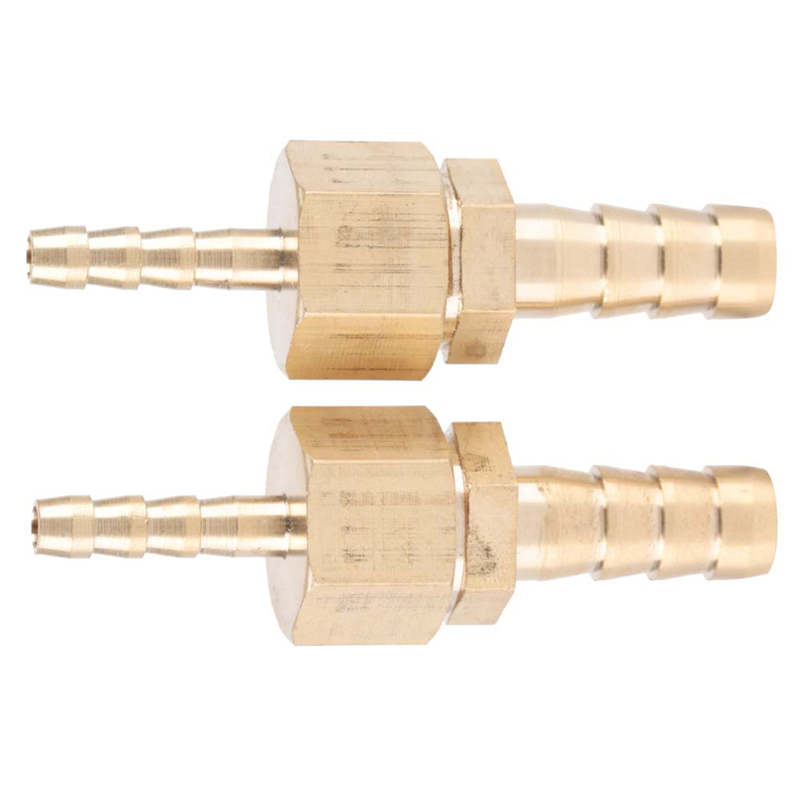 2pcs 4--8mm Brass Fitting Hose Barb Tail Reducer Reducing Plug Connector
