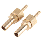 2pcs 4--8mm Brass Fitting Hose Barb Tail Reducer Reducing Plug Connector