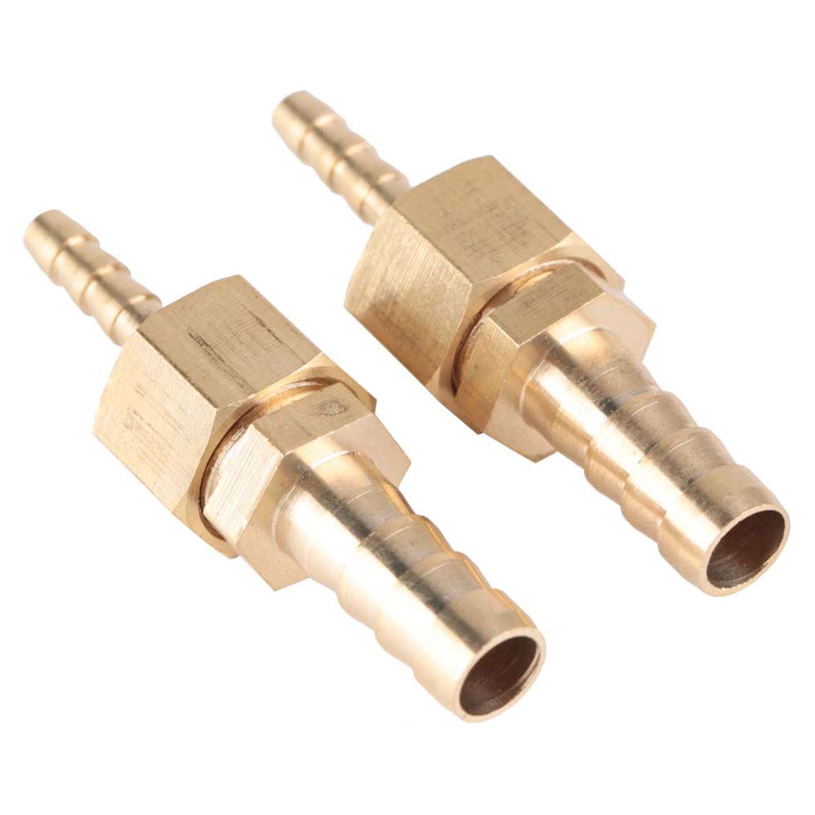 2pcs 4--8mm Brass Fitting Hose Barb Tail Reducer Reducing Plug Connector