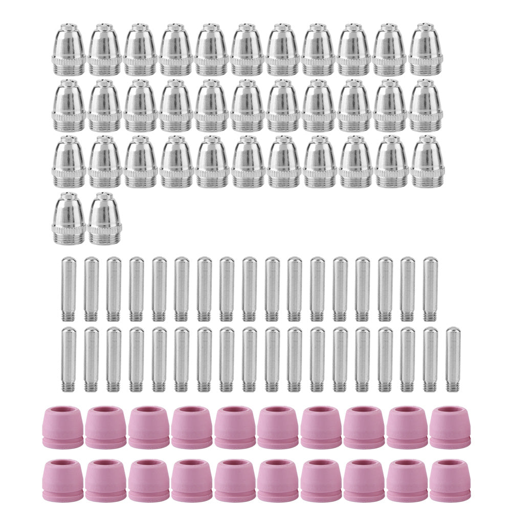 90x Plasma Cutter Cutting Torch Consumables Electrode Nozzles Cups Kit