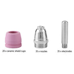 90x Plasma Cutter Cutting Torch Consumables Electrode Nozzles Cups Kit