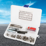 116Pcs/set Stainless Steel Wire Screw Sleeve Thread Repair Insert Kit Tool Set