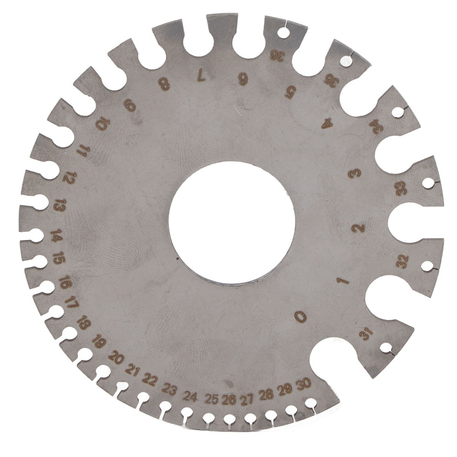 Stainless Steel 0-36 Wire Gauge 0.3125"-0.007”Wire Thickness Ruler