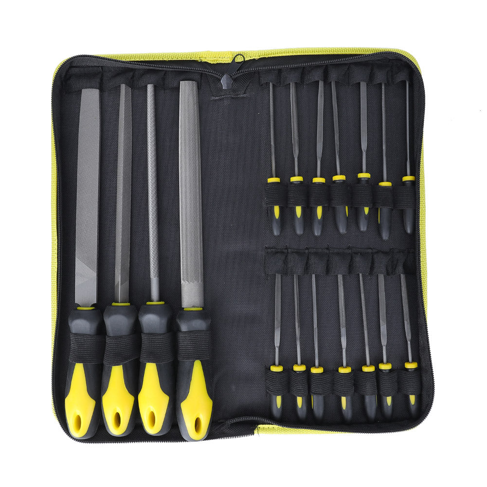 18pcs Multifunctional File Set High Carbon Steel Hand Tool for Woodwork Metal Glass Ceramic