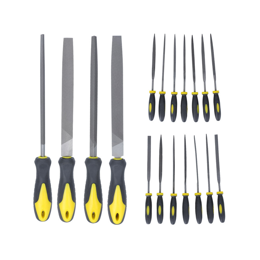 18pcs Multifunctional File Set High Carbon Steel Hand Tool for Woodwork Metal Glass Ceramic