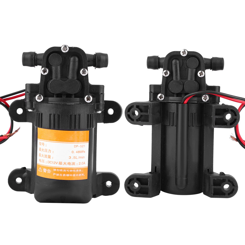High Quality Plastic Mini Diaphragm Water Pump 12V 0.48MPA 3.5L/Min