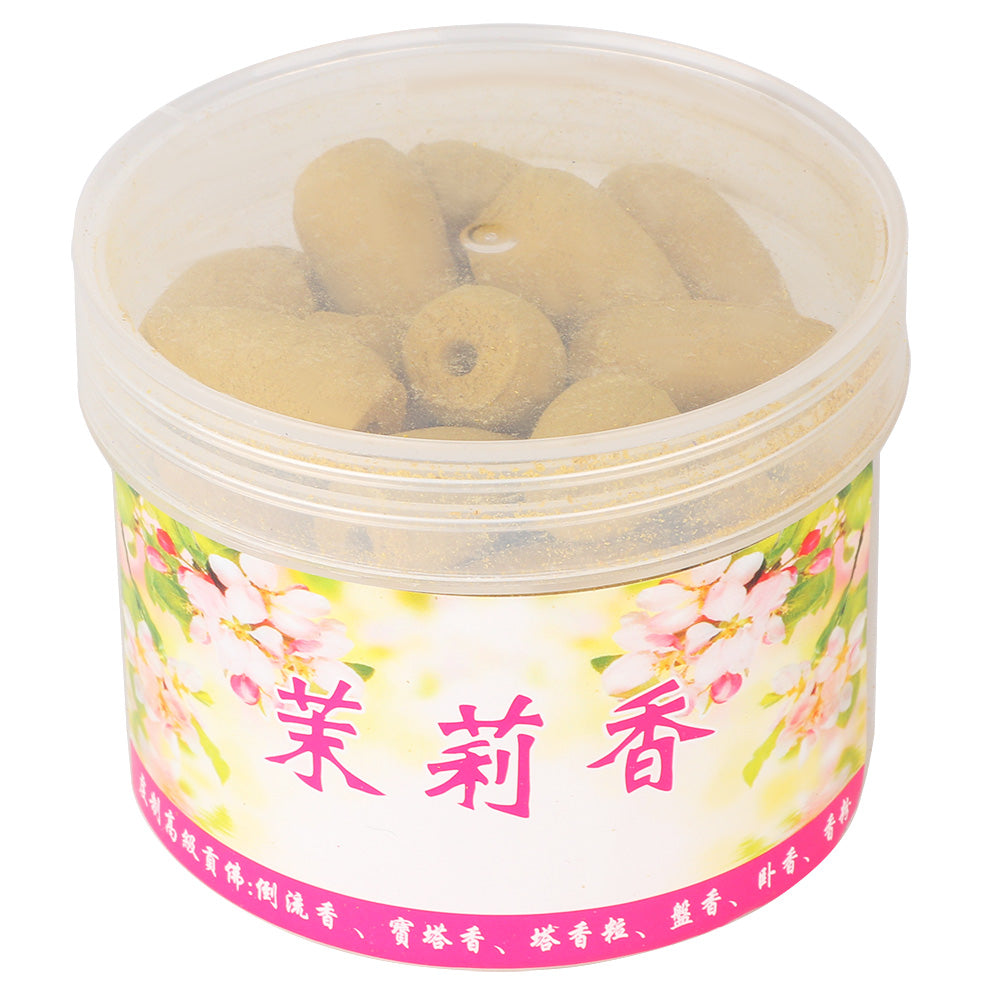 40Pcs Backflow Incense Reflux Tower Incense Natural Floral Agilawood Fragrance (Jasmine)