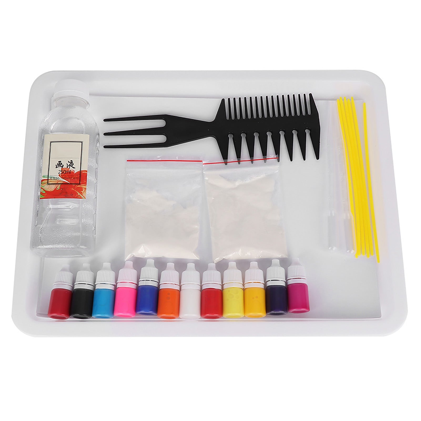 Water Marbling Water Pigment for Paper Marbling Ebru Art Tool for Children(A5 12 Colors Kit)