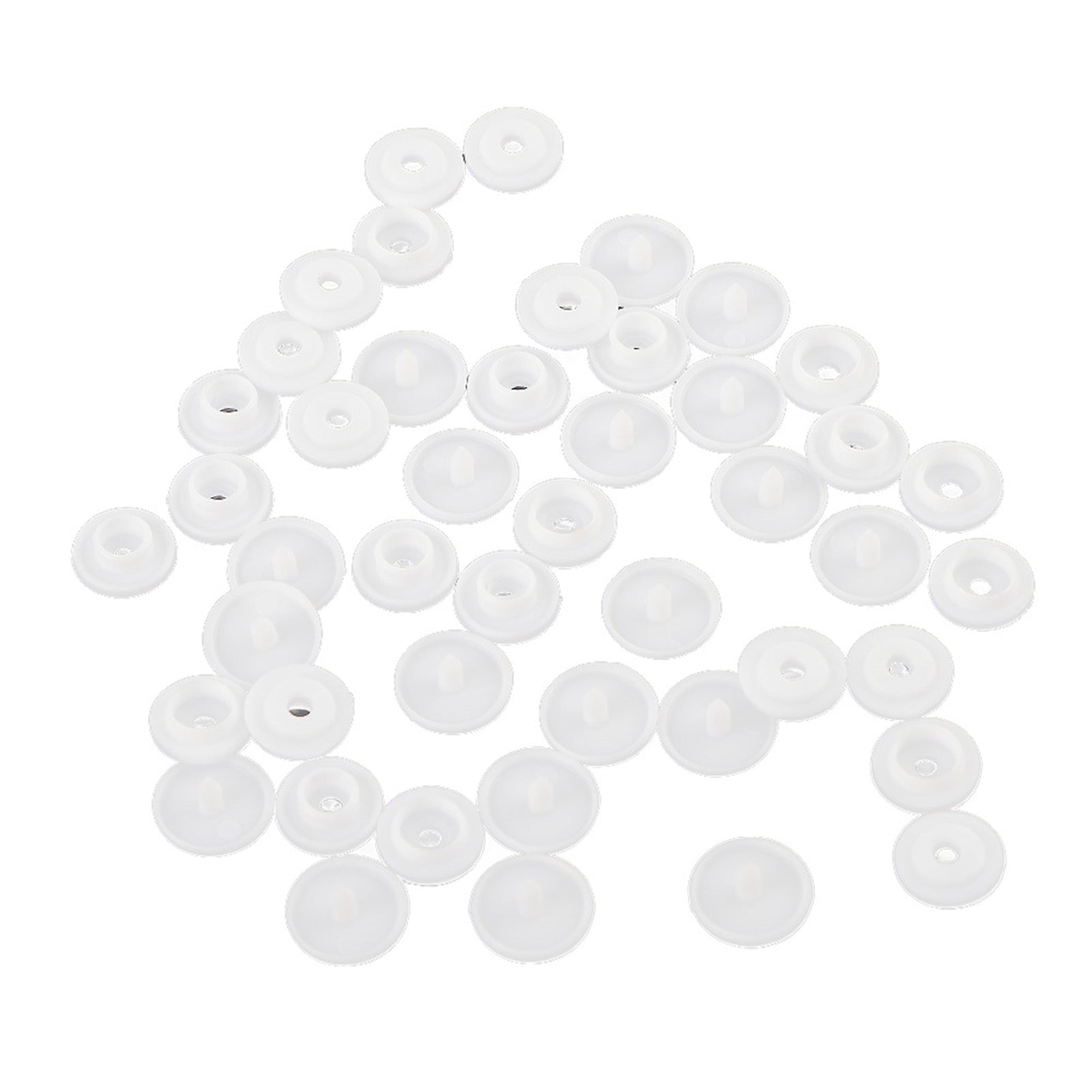 1000 Sets Harmless Resin Snap Button Set Children Cloth Quilt Cover Button Pressed(White T3)