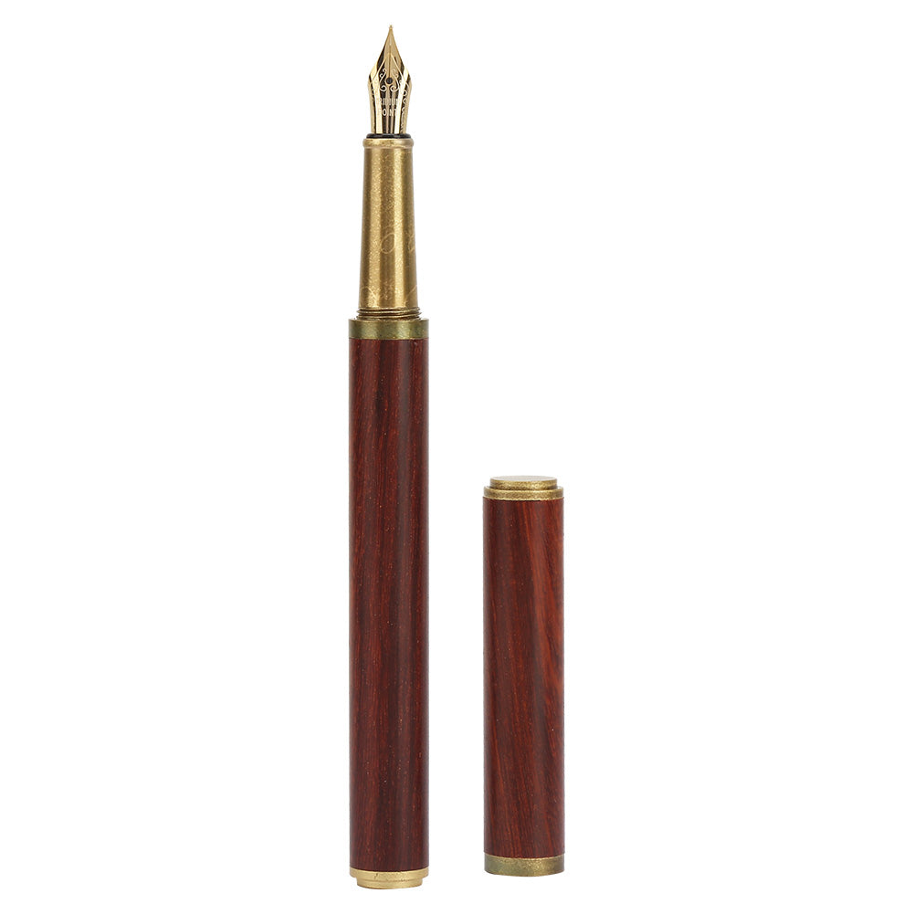 High End Luxurious Red Sandalwood Writing Pen Students Gift Office Supplies 0.5mm