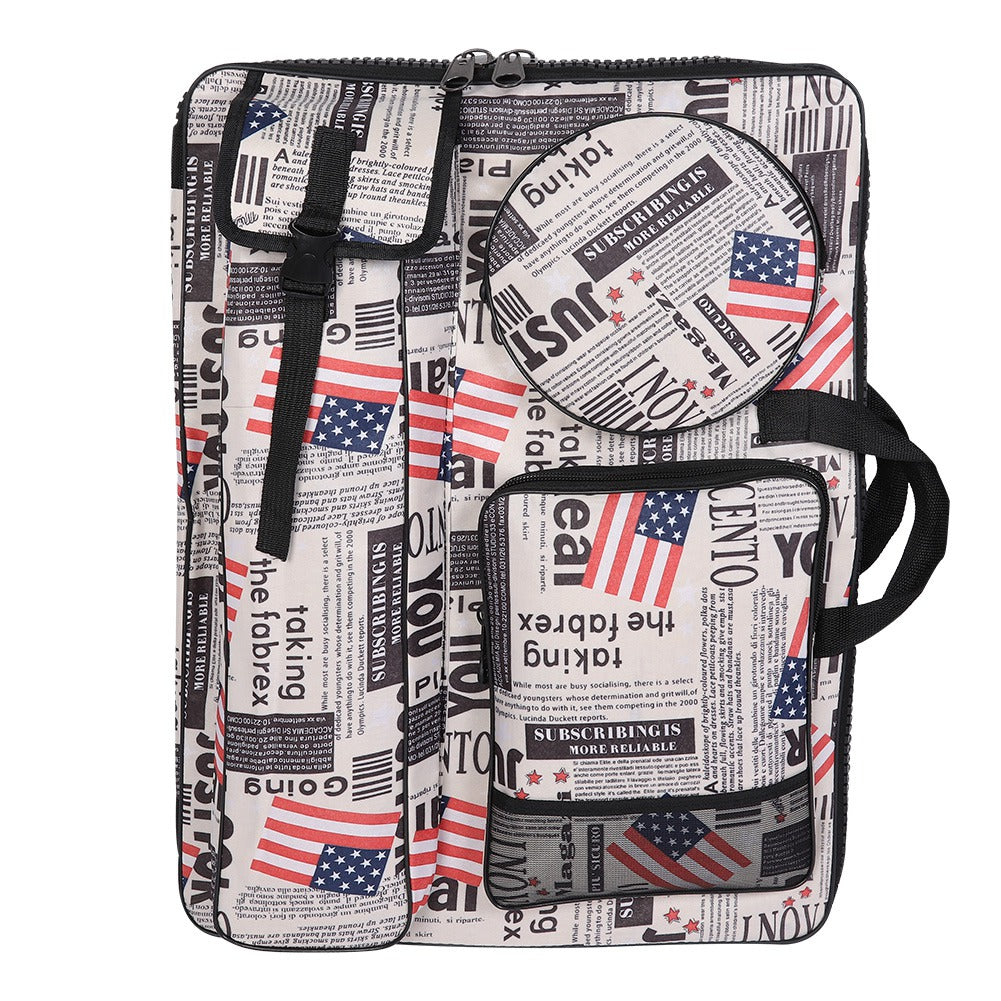 Multifunction Waterproof Painting Bag Convenient Outdoor Sketch Bag with Strap Painting Supply