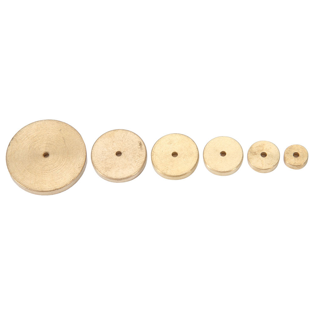 6Pcs Leather Brass Space Set DIY Round Line Marking Hand Craft Tool Narrow Hole