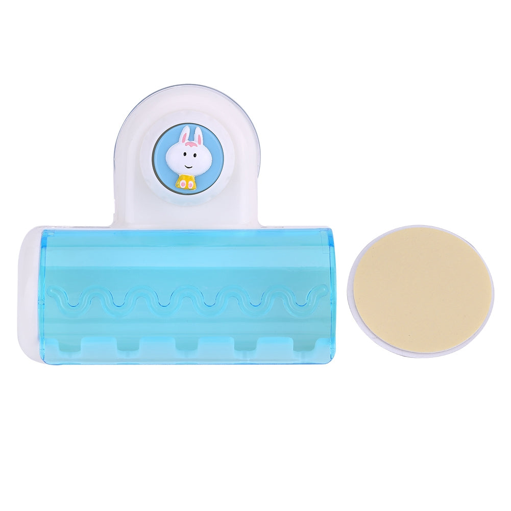 Home Bathroom 5 Set Toothbrush Suction Holder Wall Mount Stand Rack