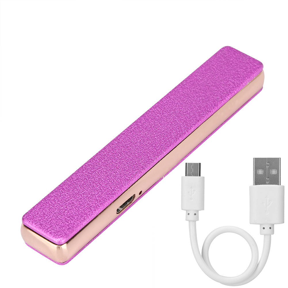 Electric Wire Ignition Cigarette USB Cigarette Lighter,Cigarette Lighter,  USB Lighter (Purple)