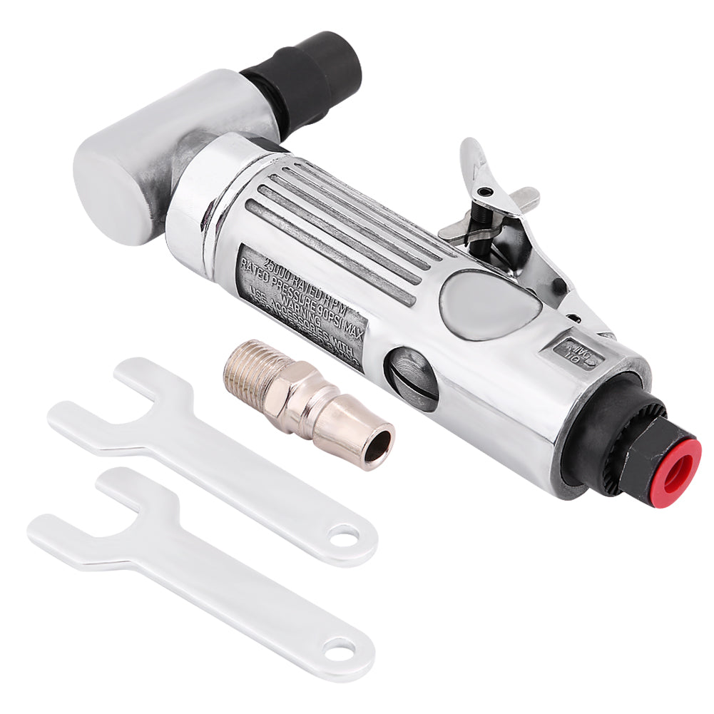 1/4Inch Pneumatic Air Die Grinder Grinding Kit 90 Degree Polishing Engraving Tool 90PSI