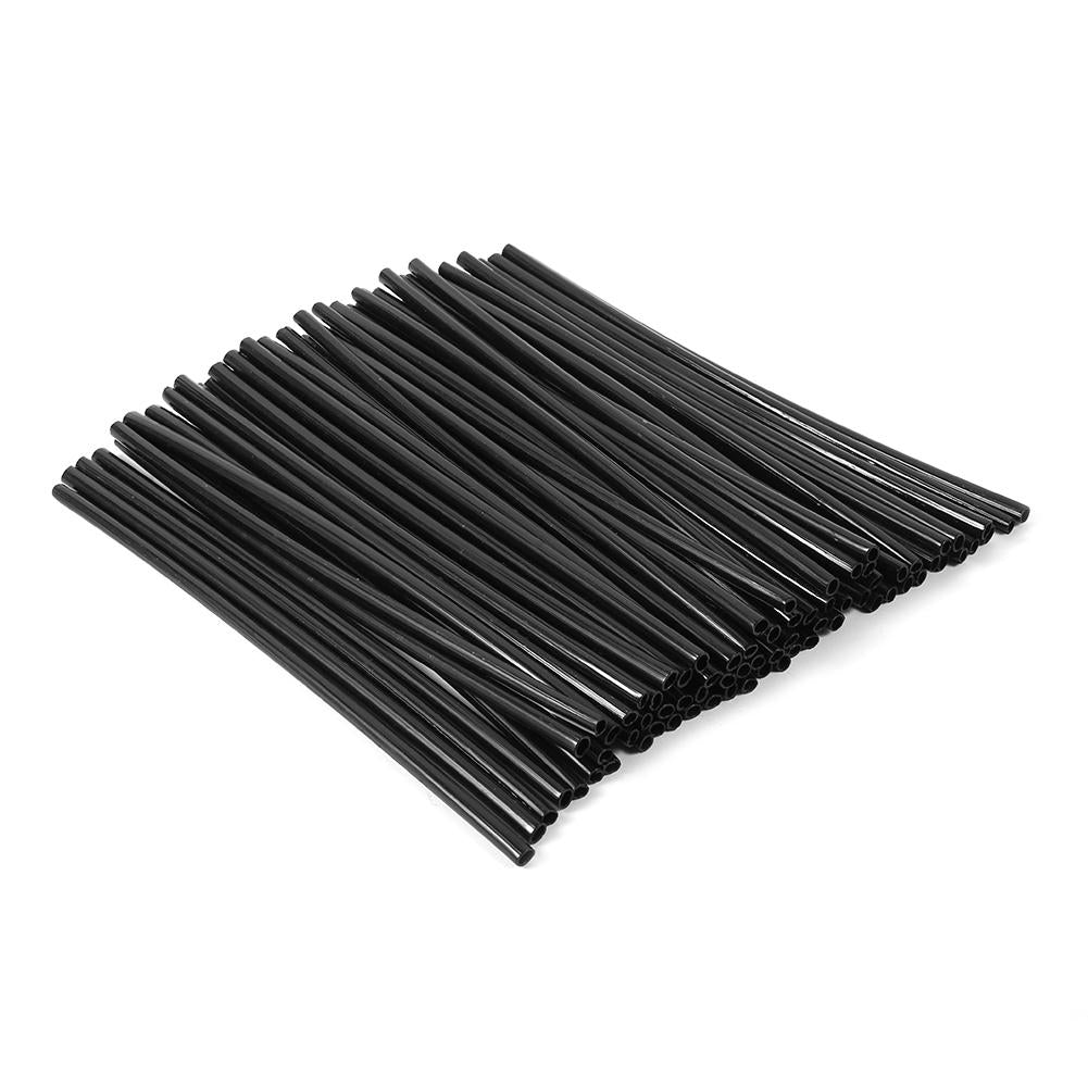 72 pcs Universal Motocross Wheel Rim Spoke Cover Off Road Motorcycle Skins Wraps Kit Blue