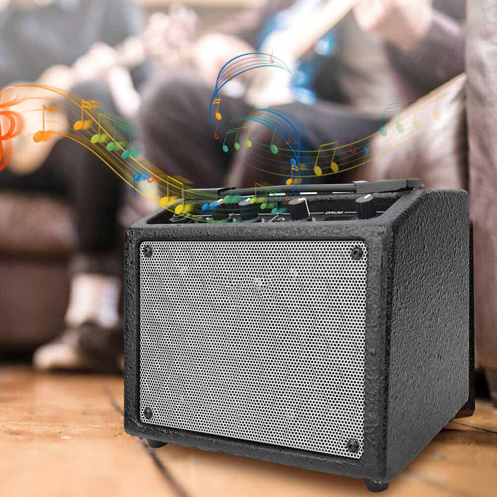 Mini Electric Guitar Amplifier Built in Lithium Battery With 18 Kinds Drum Machine Effects