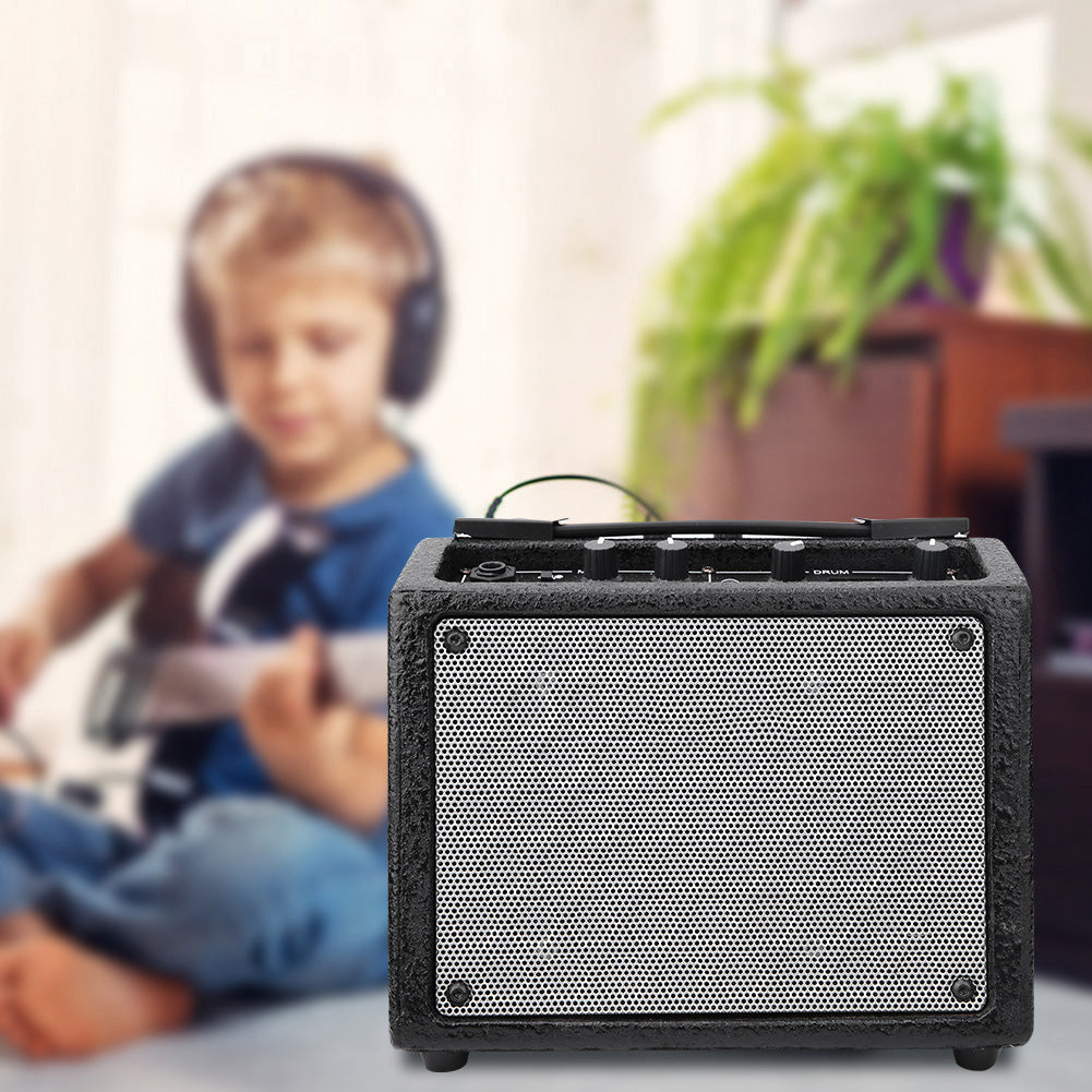 Mini Electric Guitar Amplifier Built in Lithium Battery With 18 Kinds Drum Machine Effects