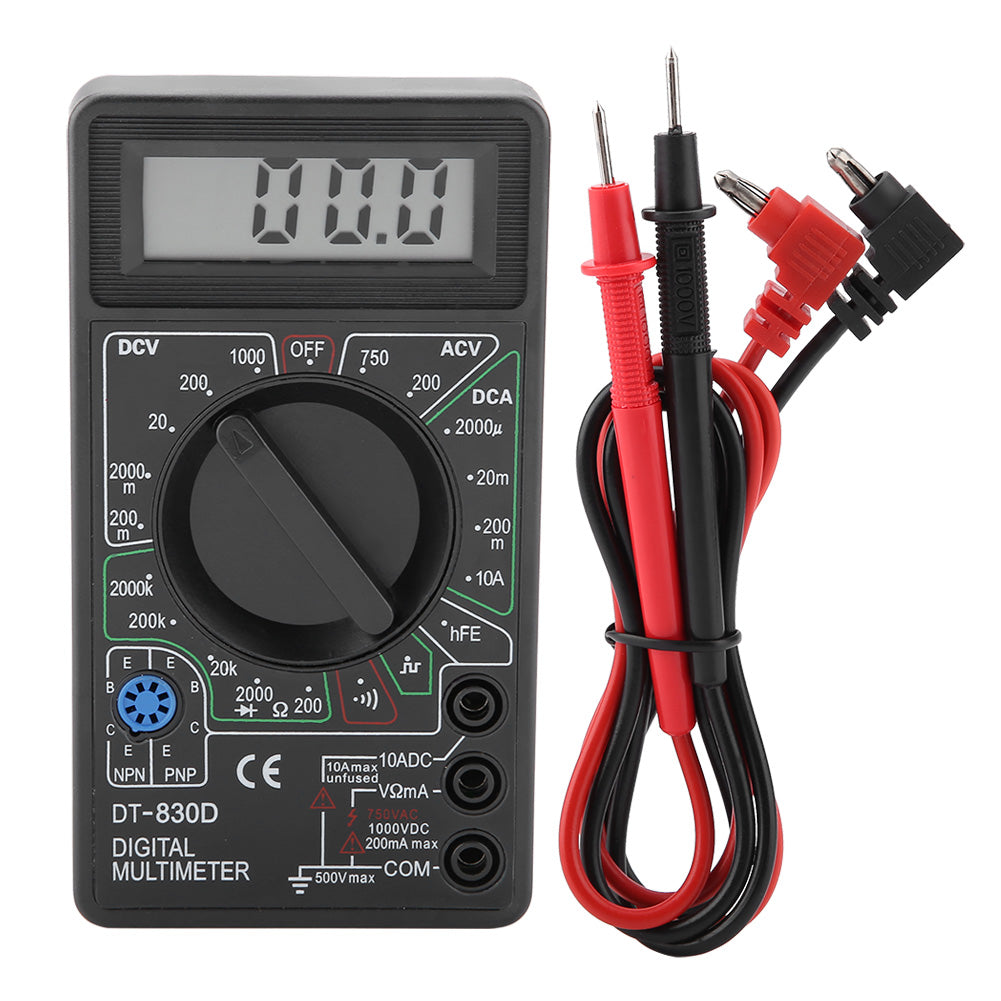 DT830D Mini LCD Display Digital Multimeter Voltmeter Ammeter Ohmmeter Testing Instrument.