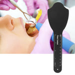 Dental Orthodontic Black Background Photo Image Contrast Cheek Plate with Scale Mark (C-4A)