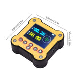Dual Axis Digital Protractor Inclinometer Magnetic 0.02° Accuracy Angle Finder Level Box with Output Control Interface Electrical Levelling Instrument for Woodworking Machinery Construction
