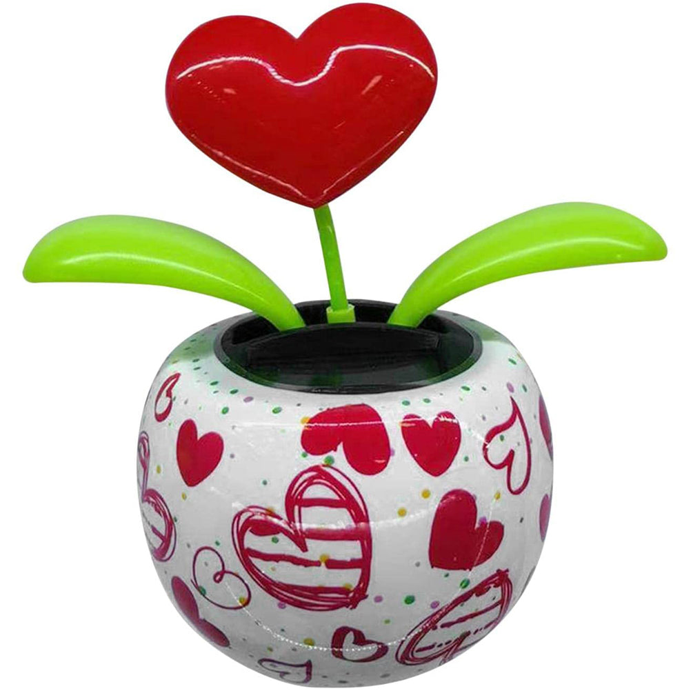 Solar Powered Dancing Flowers Swinging Ornament Electric Bobblehead  Solar Flowers Toy for Car Home Decoration Gift