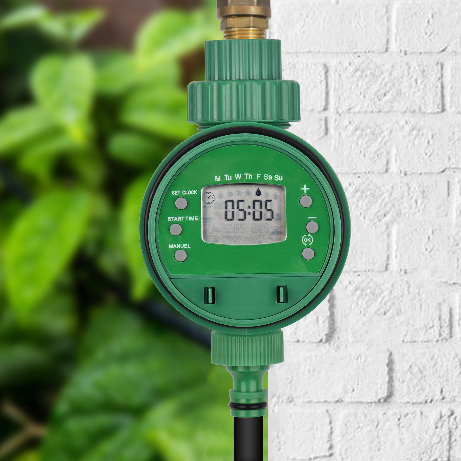 Digital Automatic Watering Timer Programmed Garden Irrigation Timer Battery Operated Intelligent Water Irrigation Controller for Lawn Farmland Courtyard Greenhouse