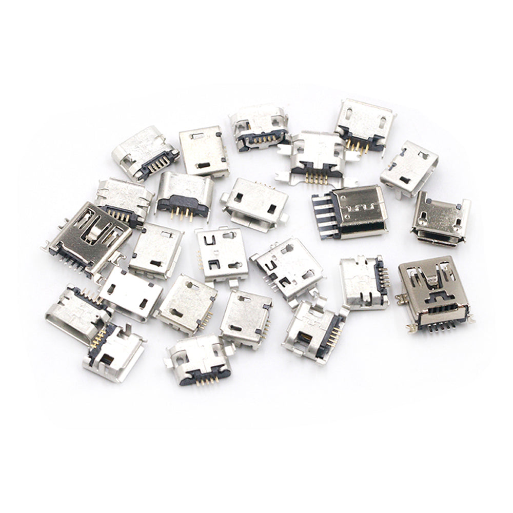 Multi-specification USB Connector Pin Charge Female SMT Socket Jack Set