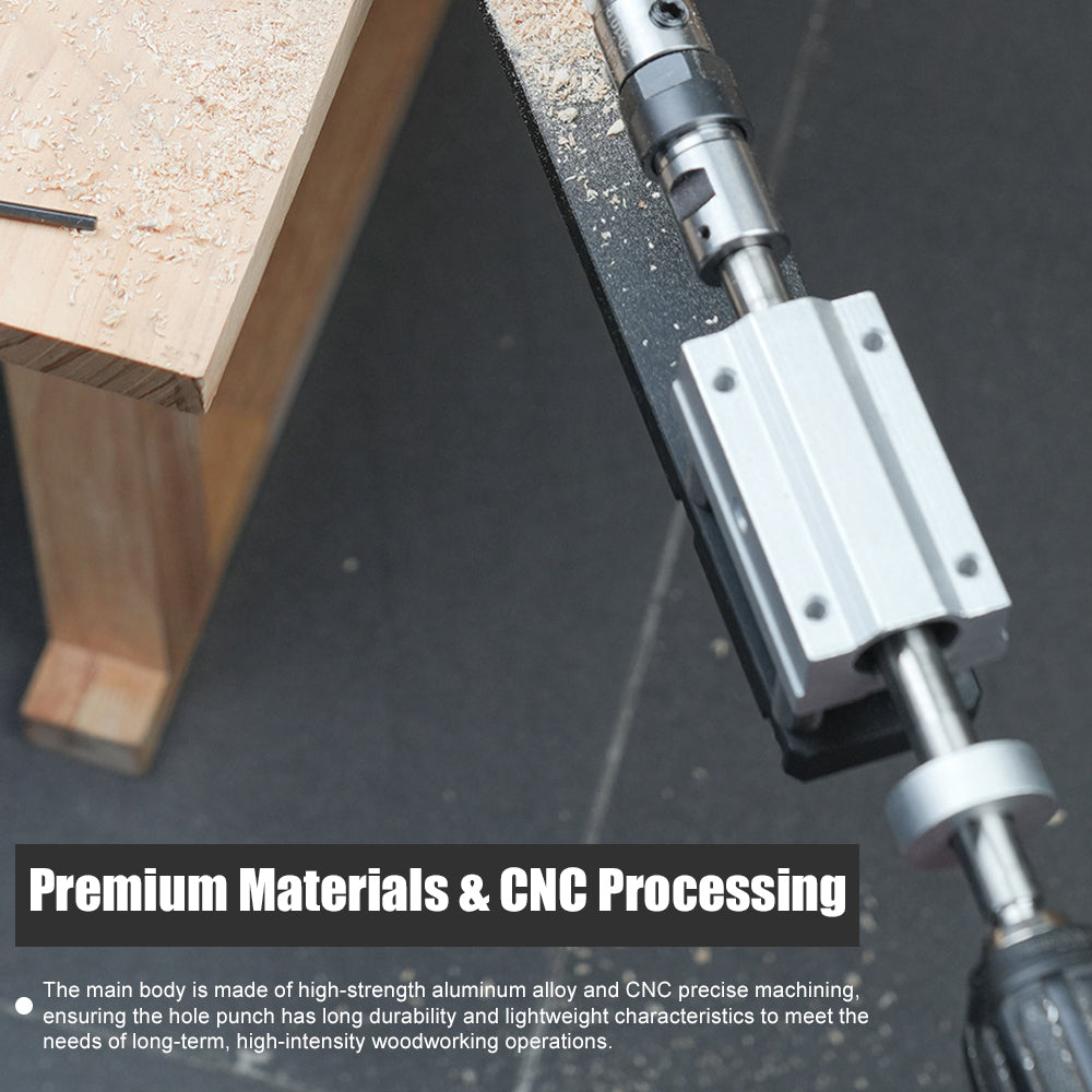 Woodworking Cloak Rack Hole Punch Multi-Angle Adjustable Round Bar Hole Puncher Electric Drill Drive Hole Punch Tool